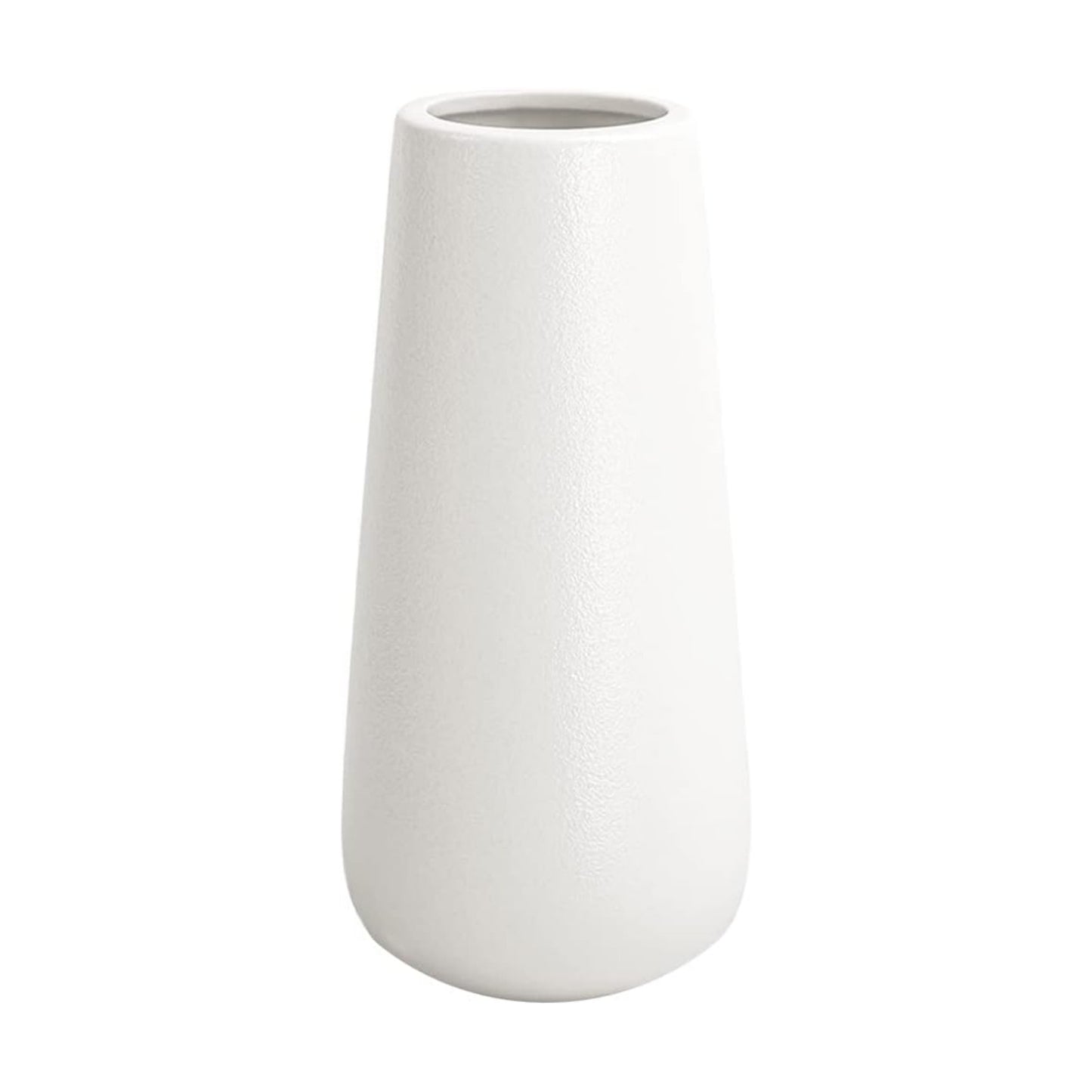 Rustic Style Decorative Vases / Tall 11 Inch / 28 Cm / Matt White / 11 Inch
