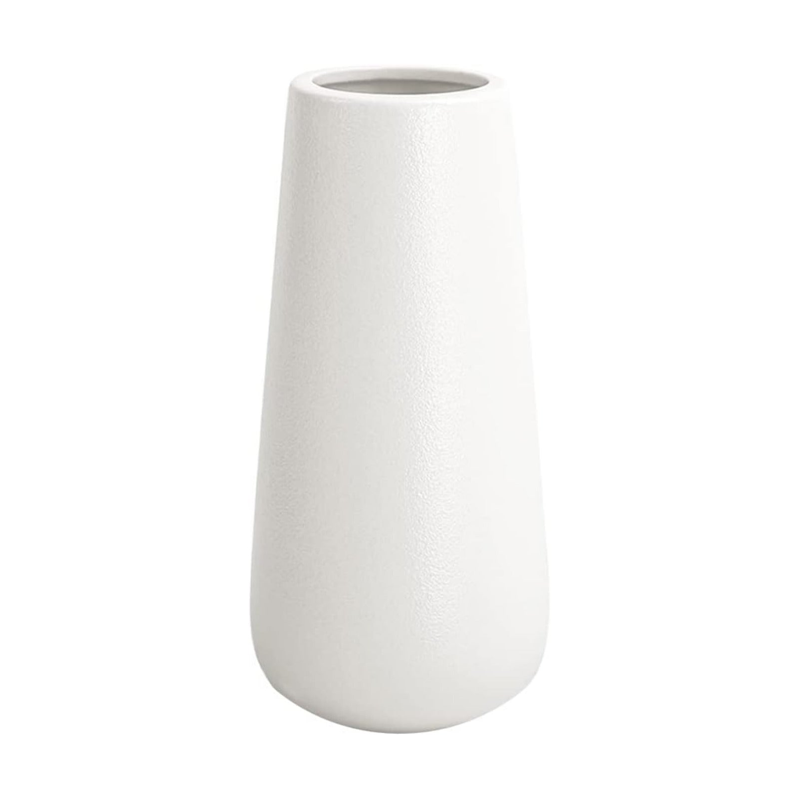 Rustic Style Decorative Vases / Tall 11 Inch / 28 Cm / Matt White / 11 Inch