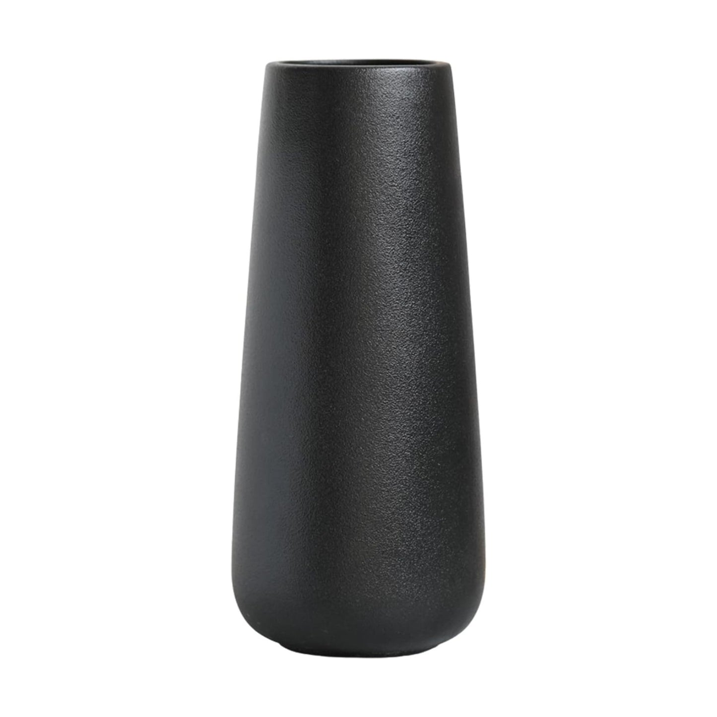 Rustic Style Decorative Vases / Tall 11 Inch / 28 Cm / Matt Black / 11 Inch