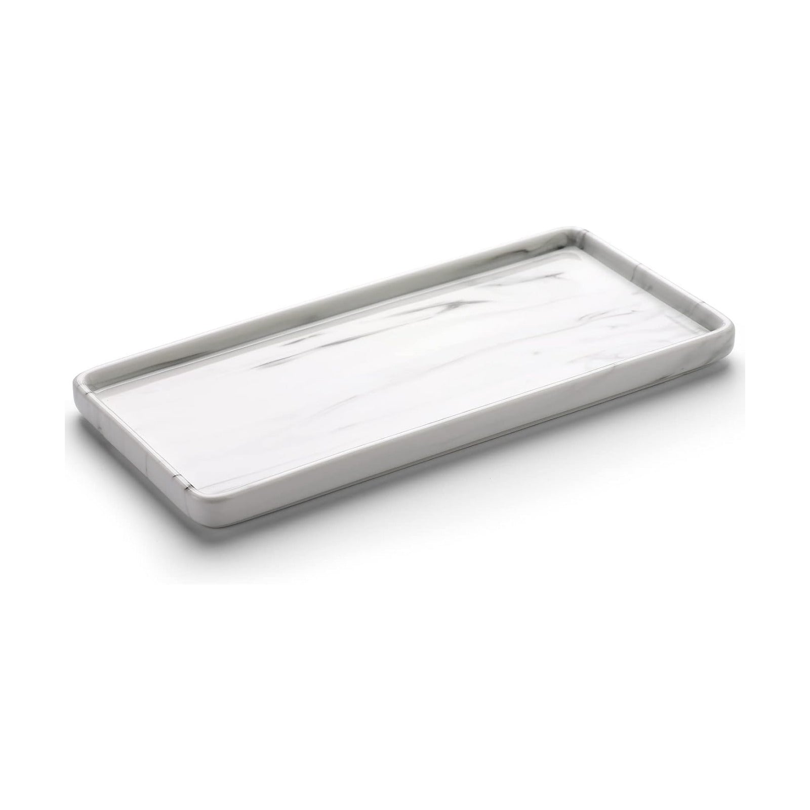 Ceramic Vanity Trays / Marble Set/1 / L - 9.8