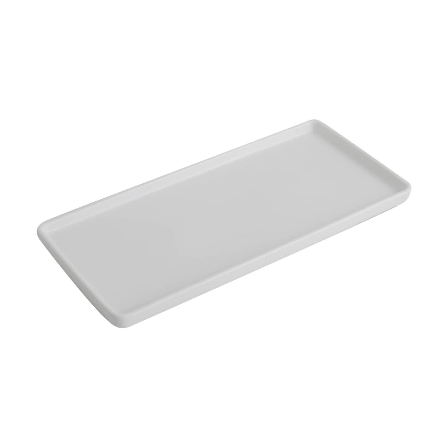 Ceramic Bathroom Tray / White / 10 x 4.7 x 0.7