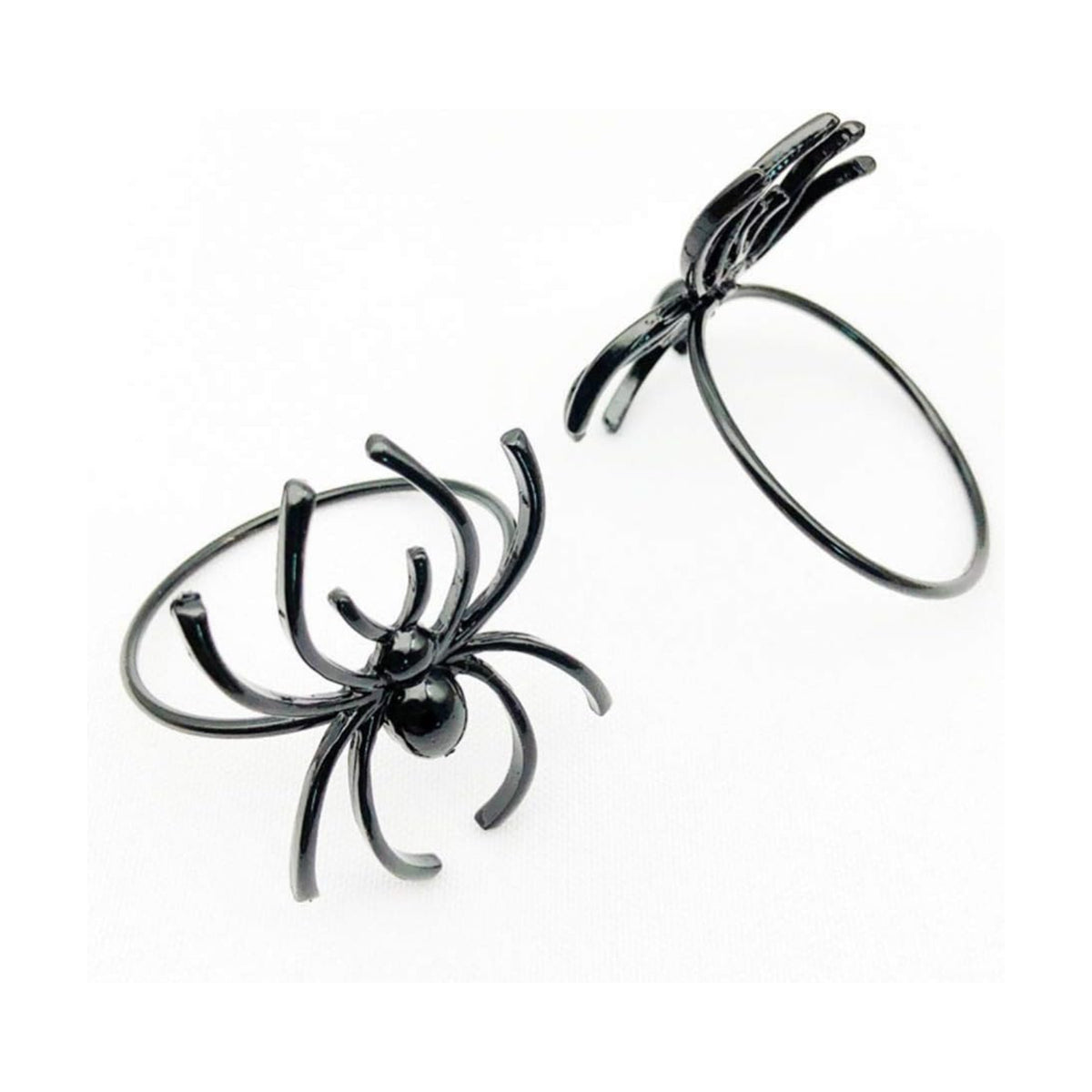 TOYANDONA 6pcs Spider Napkin for Halloween Alloy Napkin Holders Electrophoretic Coating Table Decoration for Restaurants Hotels and Home Dining