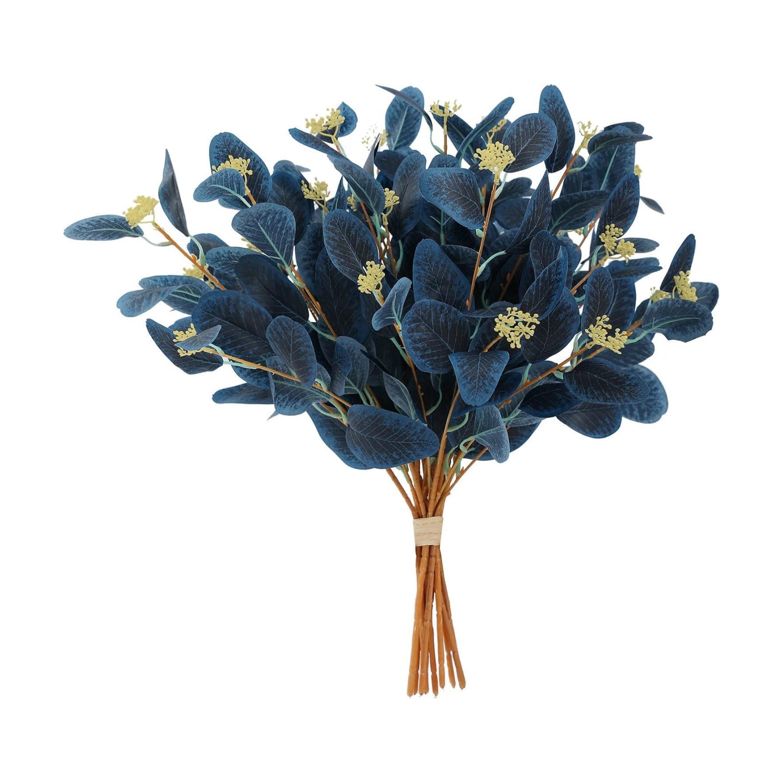 Greenery Plants Floral / Navy Blue / Set of 12