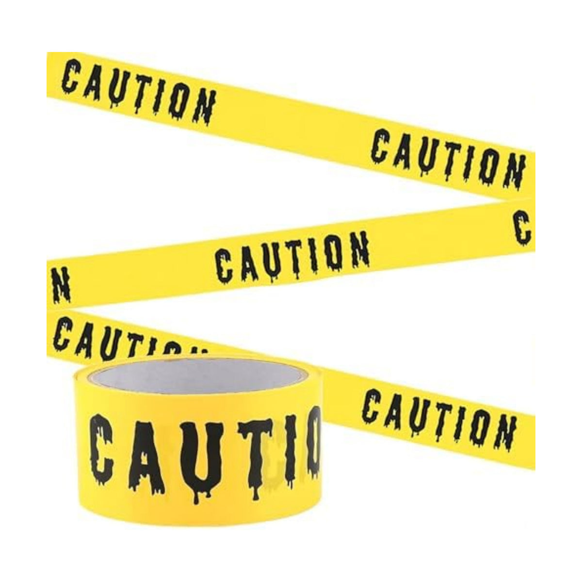 1.9inch x 82Feet Halloween Decorations Caution Tape Roll Halloween Caution Tape Halloween Tape Scary Warning Tape for Halloween Party Decorations Indoor Outdoor