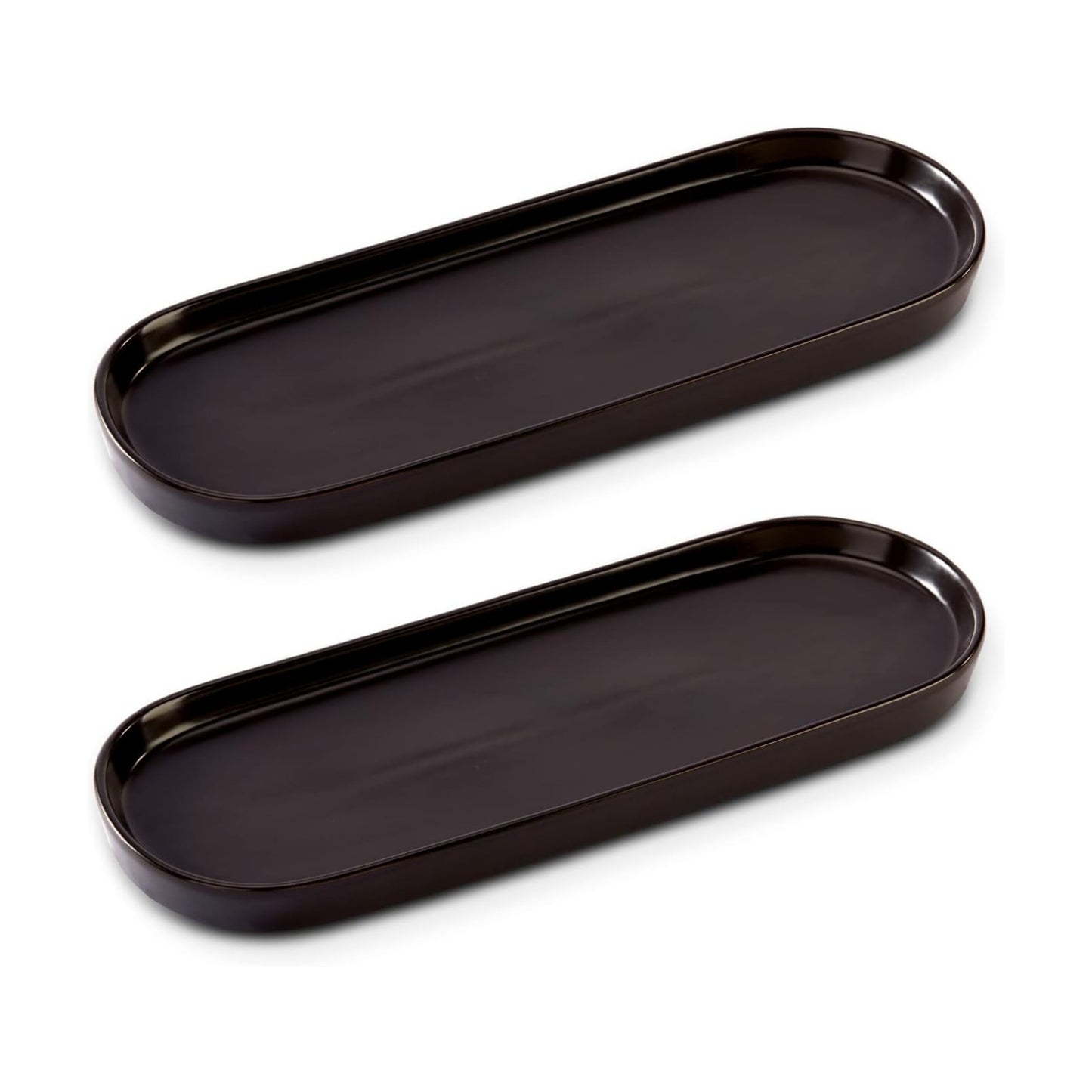 Ceramic Sink Tray / Black / Set of 2