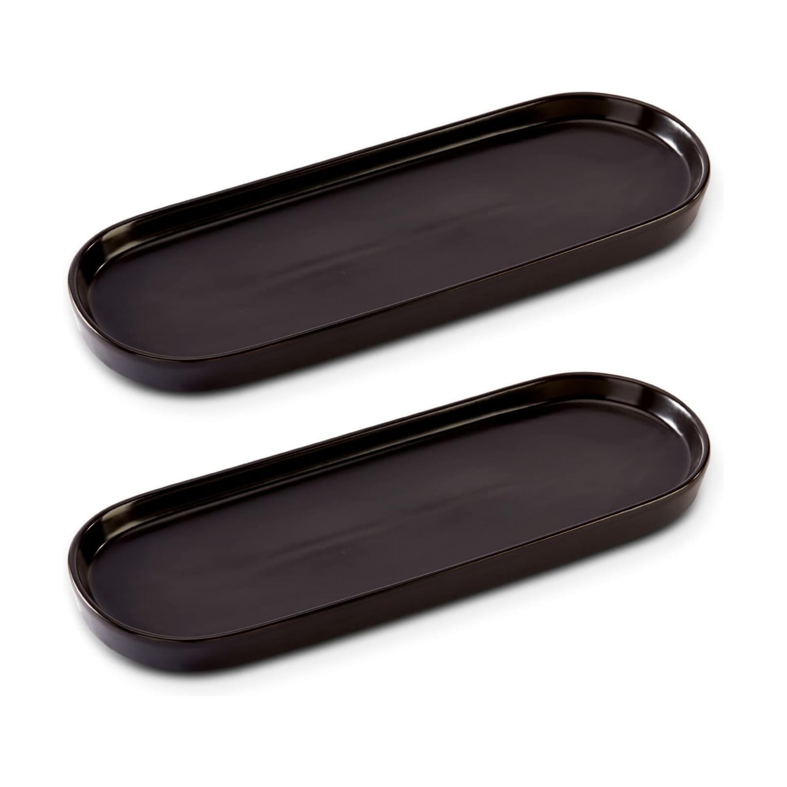 Ceramic Sink Tray / Black / Set of 2