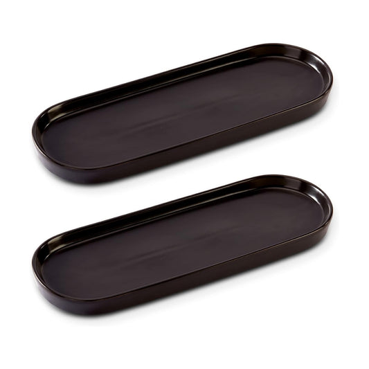Ceramic Sink Tray / Black / Set of 2