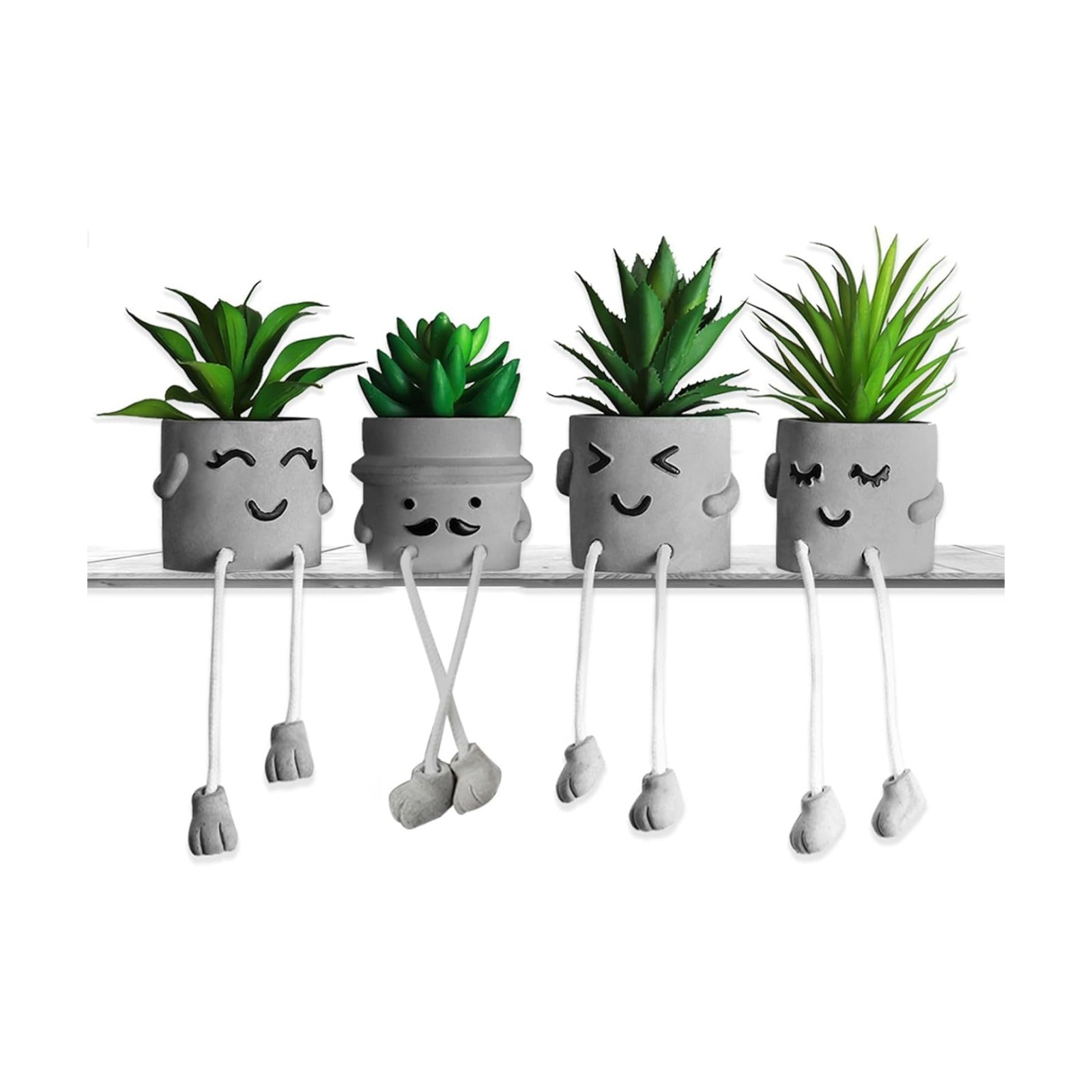 Creative Artificial Succulent Plants / Set A / Set of 4