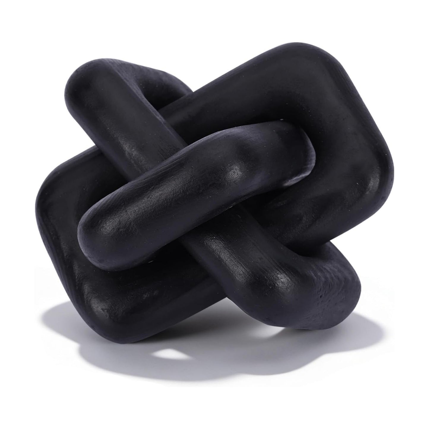 Wooden Knot Decoration Bohemian Decoration Hand-Carved Knot Coffee Table Decoration Suitable / Black