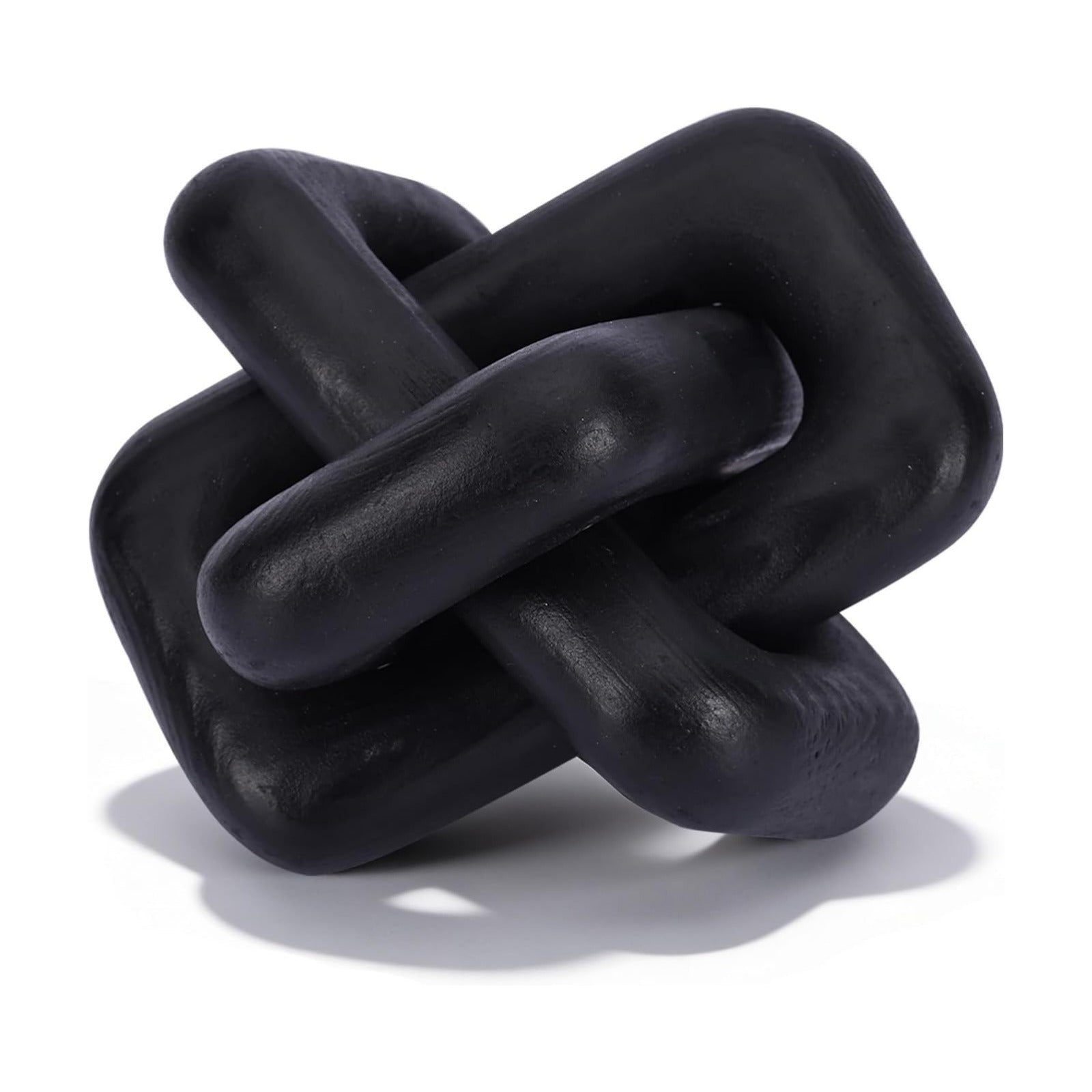 Wooden Knot Decoration Bohemian Decoration Hand-Carved Knot Coffee Table Decoration Suitable / Black