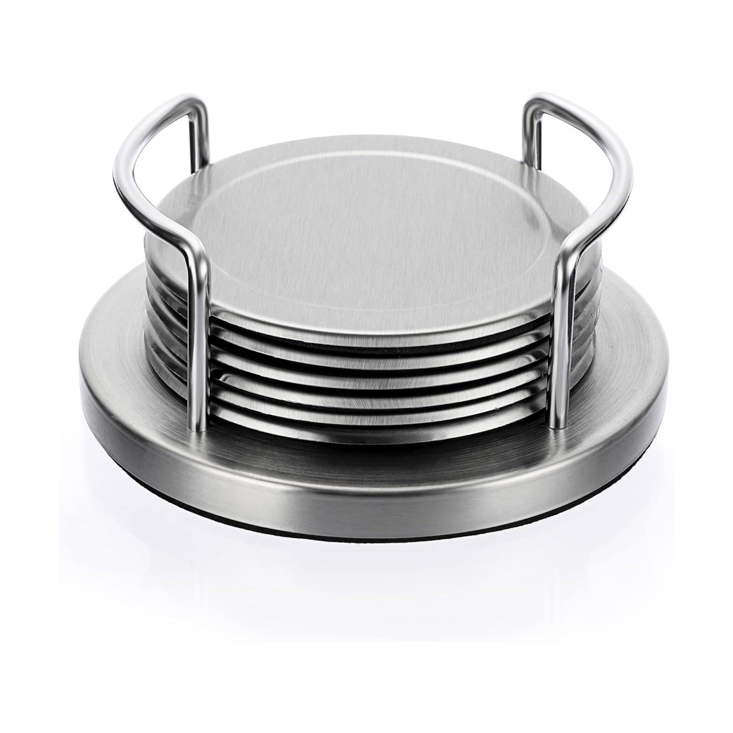 Holder & Sponge Bottom / Silver / Set of 6
