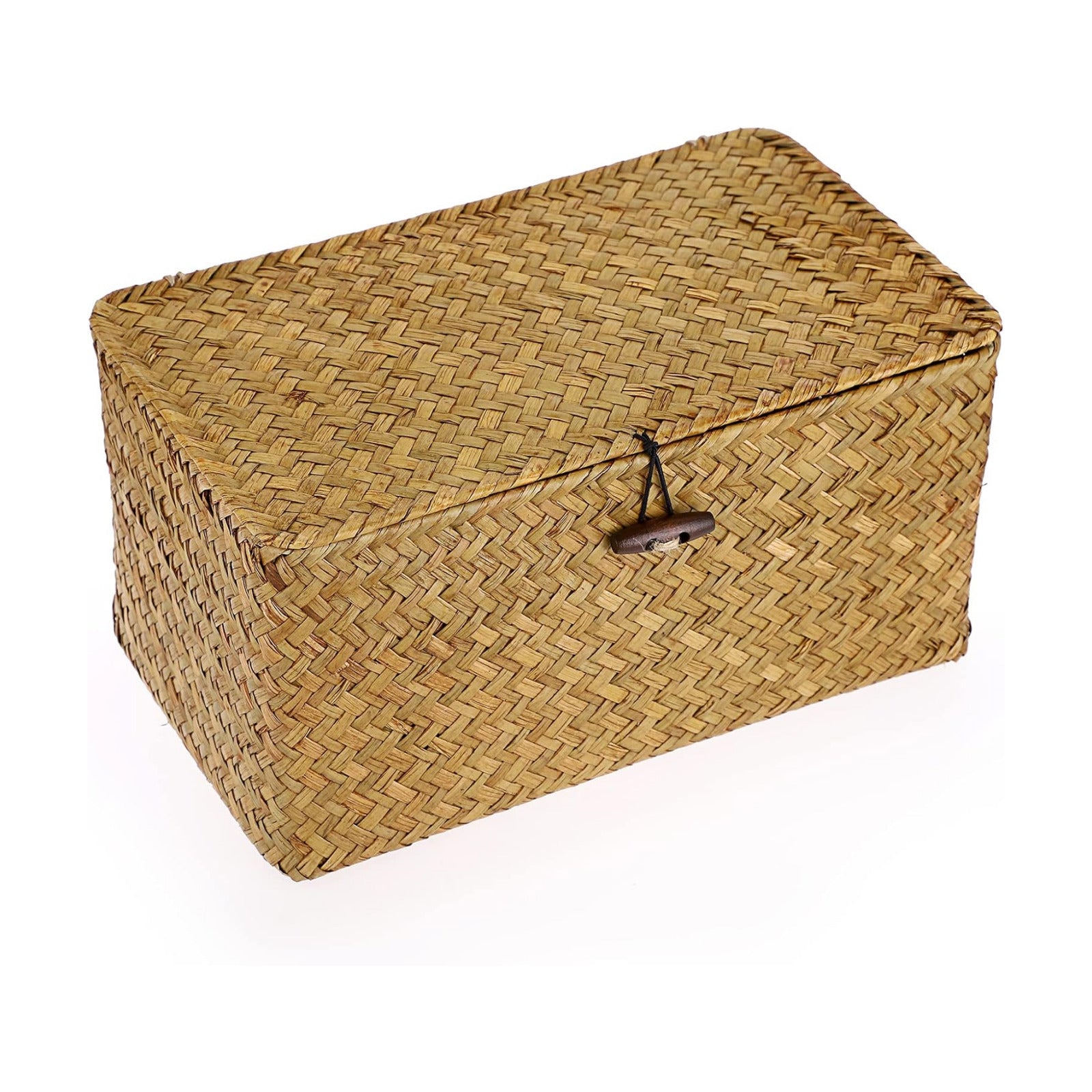 Wicker Shelf Baskets Bin / Medium / Caramel