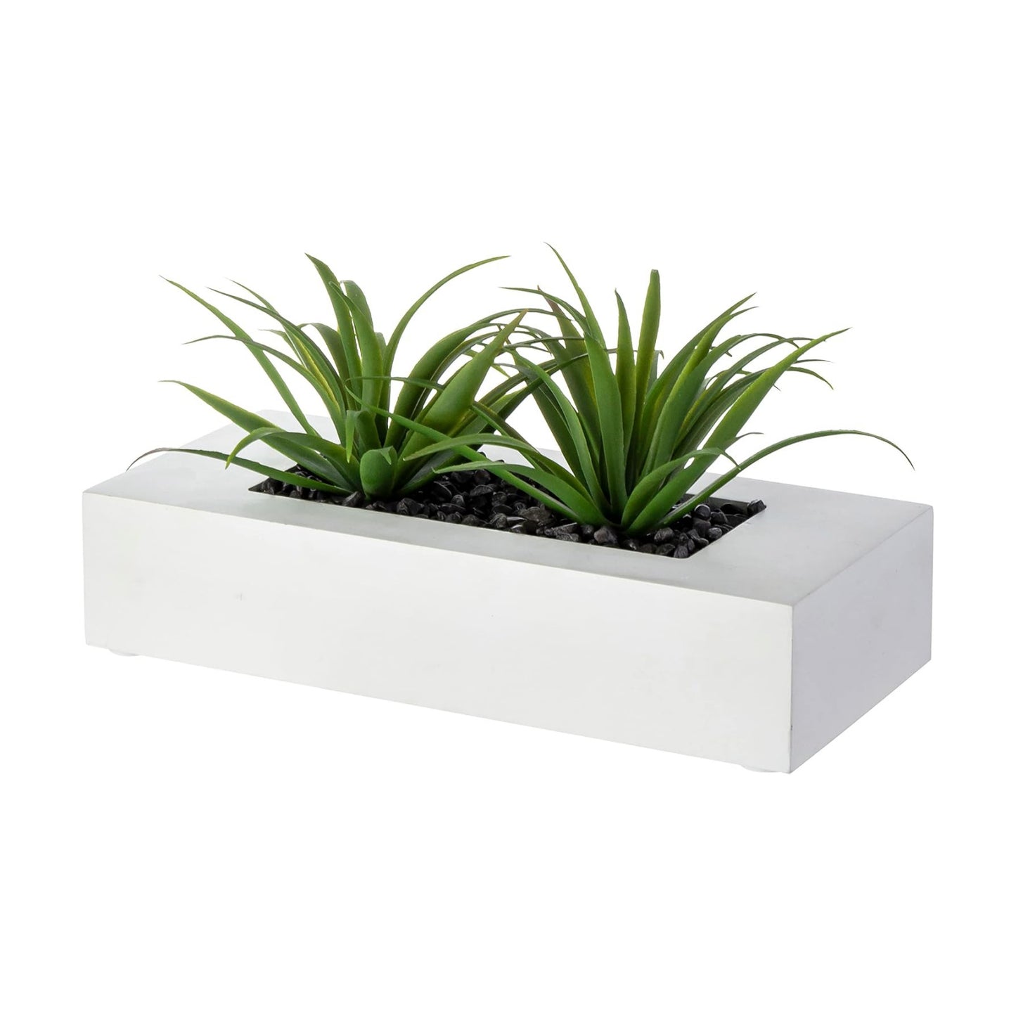 Faux Plants Indoor for Tabletop / White / 9.5 Inch / 10 Inch