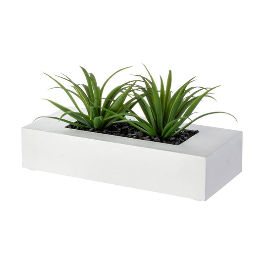 Faux Plants Indoor for Tabletop / White / 9.5 Inch / 10 Inch