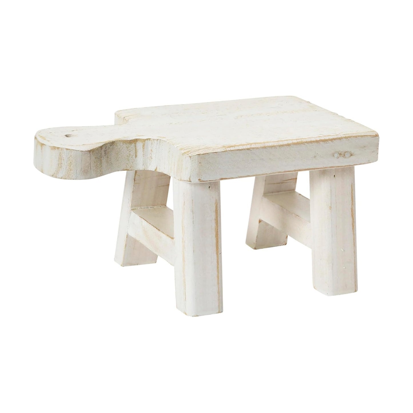 Decorative Wood Pedestal / White / Square / Rectangle