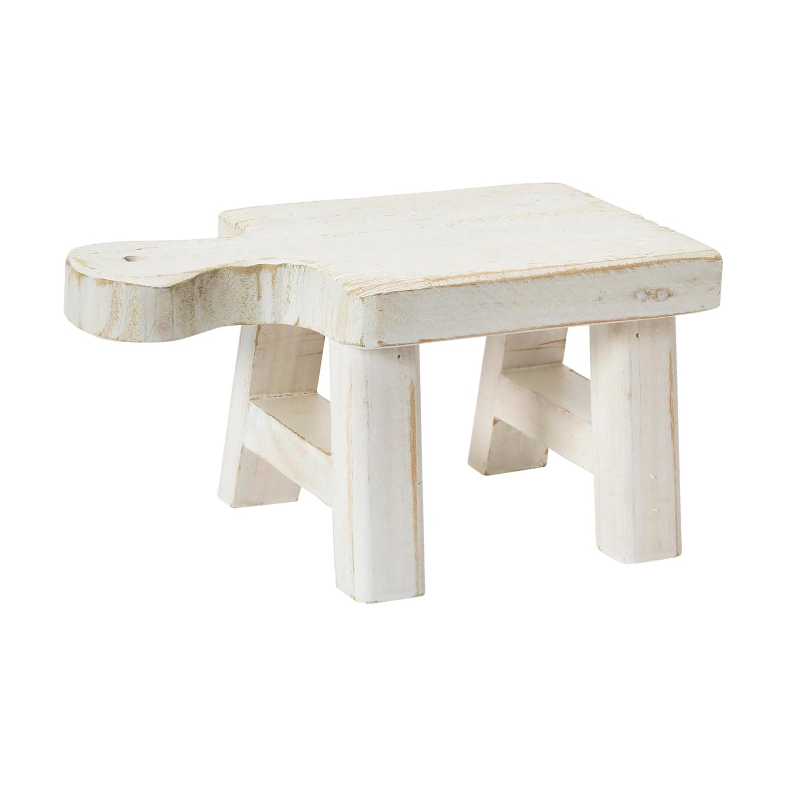 Decorative Wood Pedestal / White / Square / Rectangle