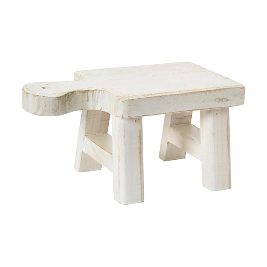 Decorative Wood Pedestal / White / Square / Rectangle