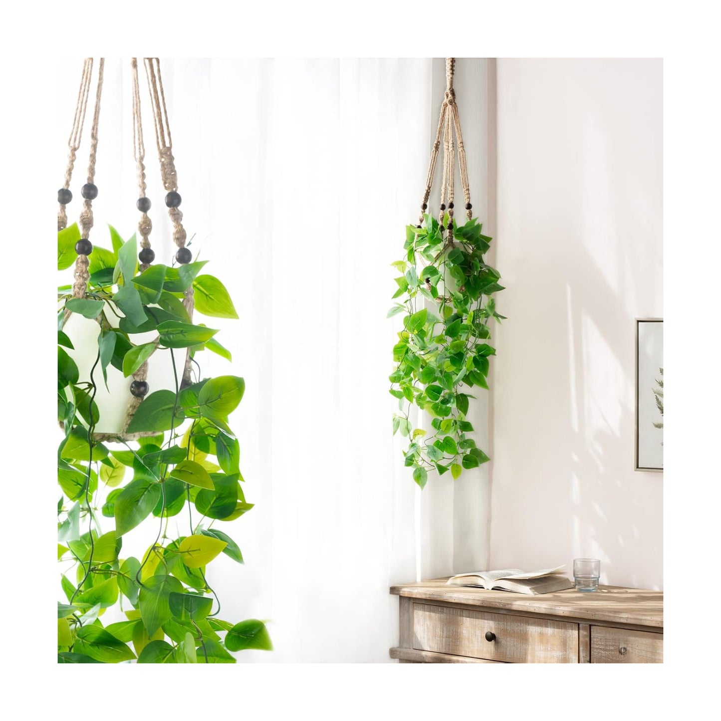 Artificial Plants / Fake Hanging Plant / Brown