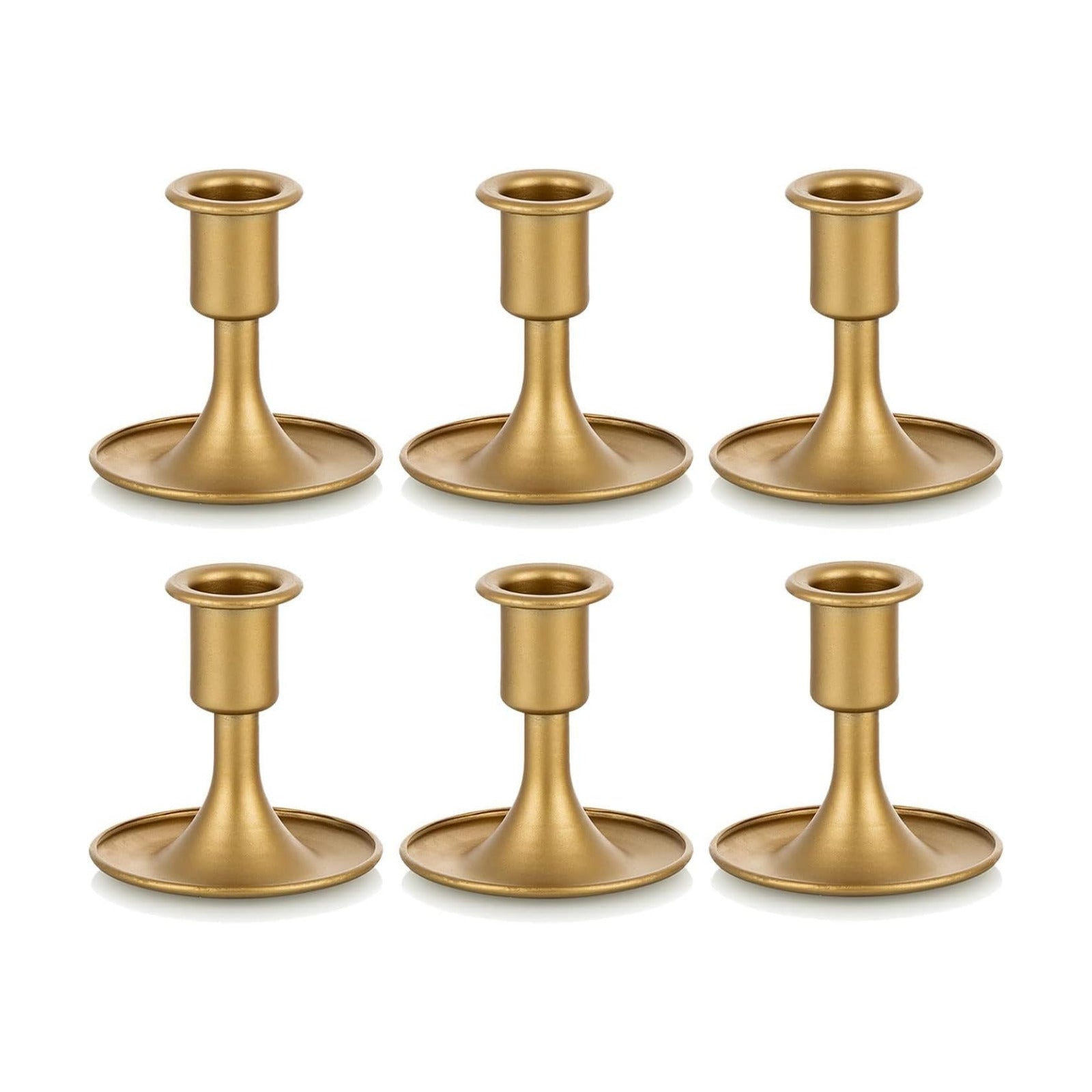 Candlestick Holders Taper Candle Holders, Romadedi Gold Candle Stick Candle Holder for Table Centerpiece, Wedding