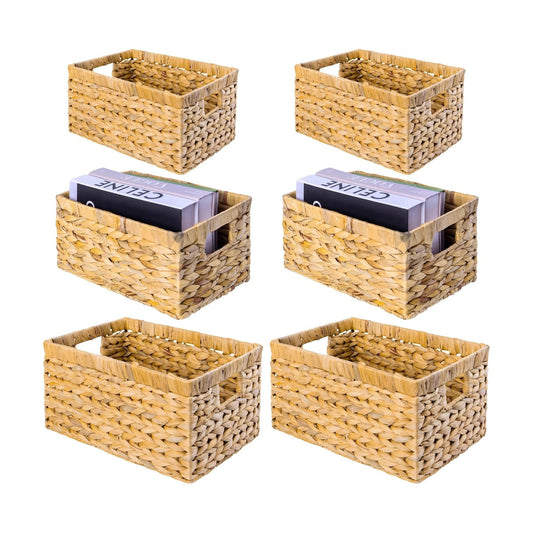 Wicker Storage Baskets / Combo 2 Sets SML / Set of 6