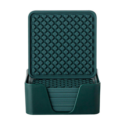 Holder / Cup Mat Set / Malachite Green / Set of 6
