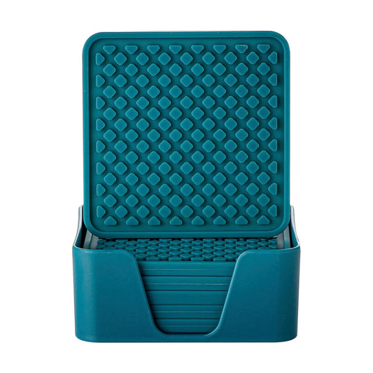 Holder / Cup Mat Set / Teal / Set of 6
