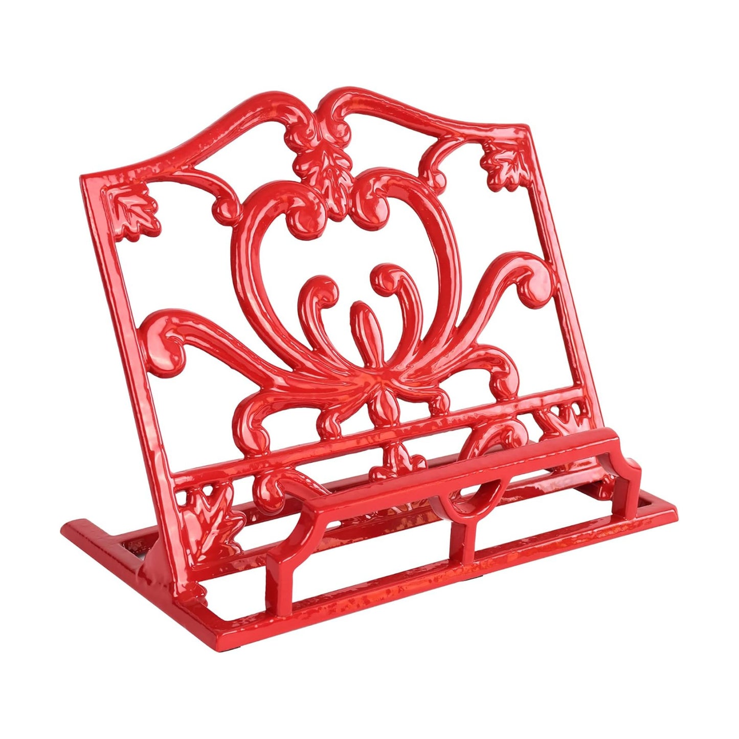 Cookbook Stand, Cast Iron Heavy-Duty Recipe Book Holder, Kitchen Vintage Recipe Book Holder, Reading Rest Holder for