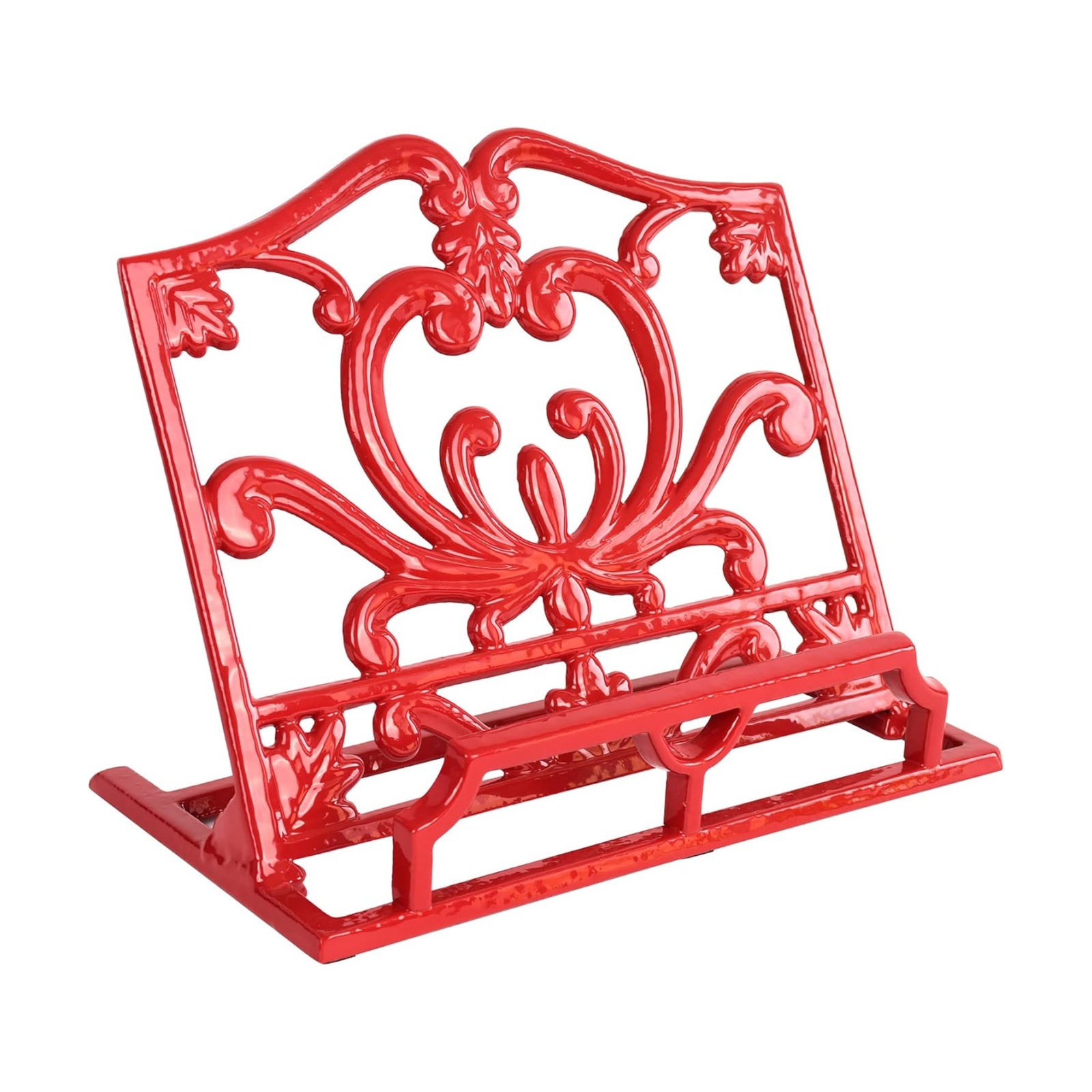 Cookbook Stand, Cast Iron Heavy-Duty Recipe Book Holder, Kitchen Vintage Recipe Book Holder, Reading Rest Holder for