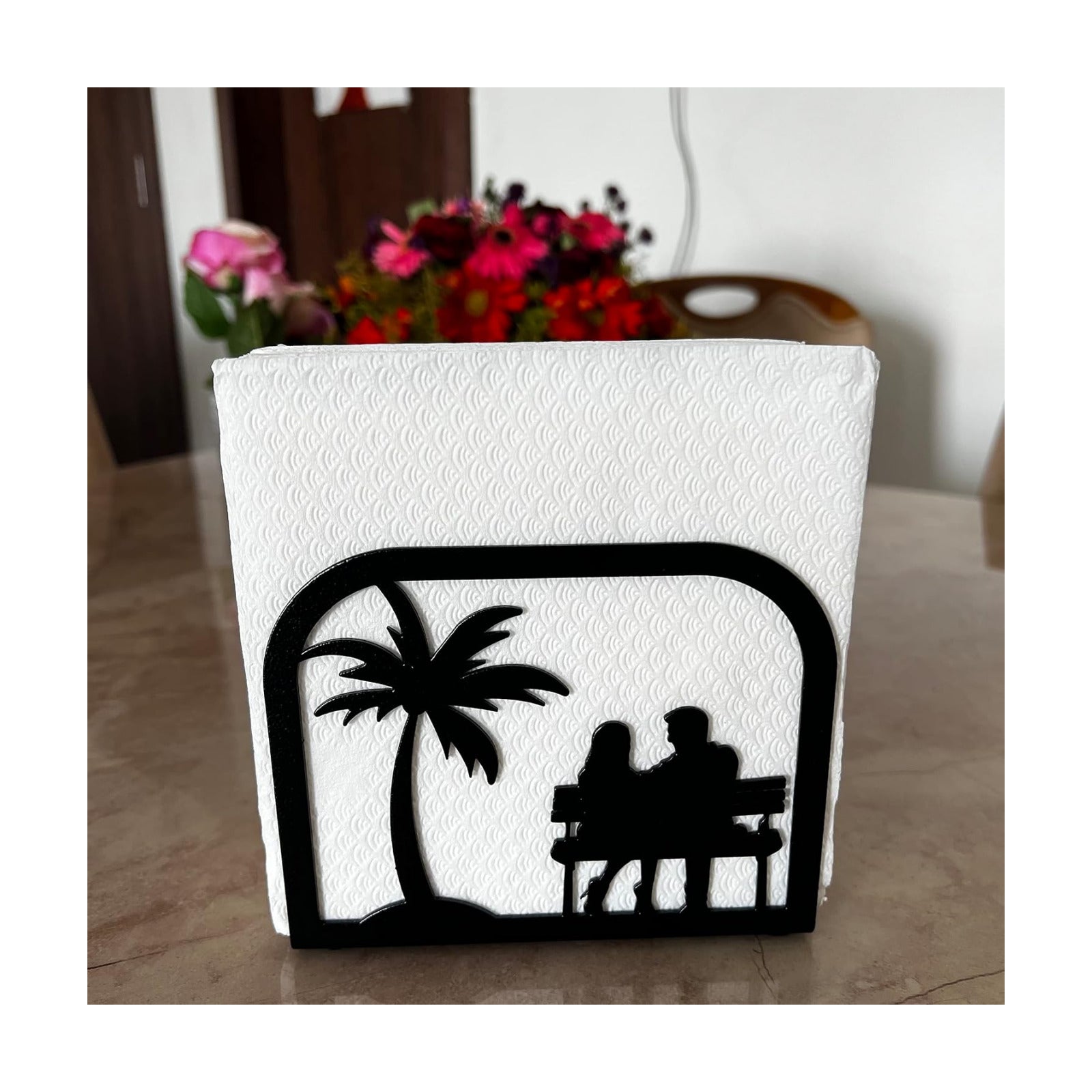 Paper & Tissue Holder for Dining Table & Farmhouse Table / Couple