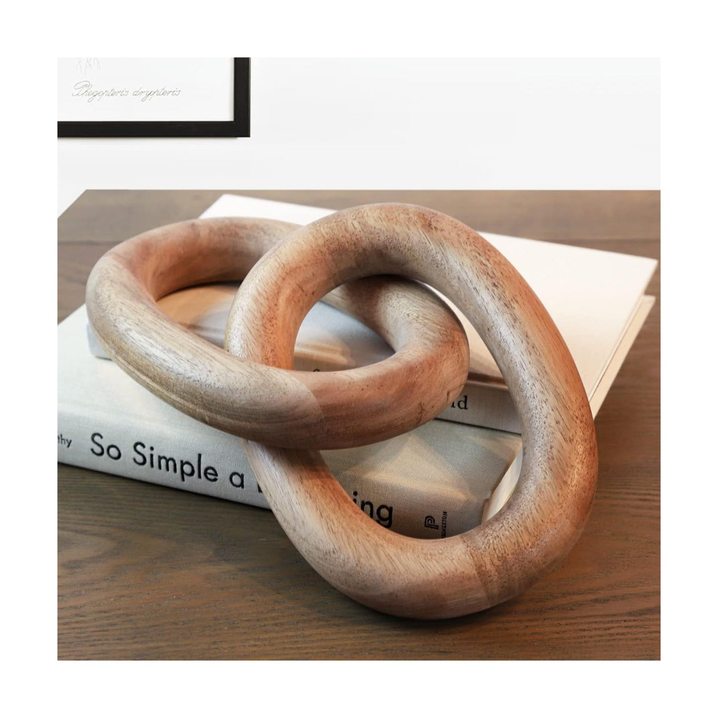 Wood Chain Link Decor / Natural