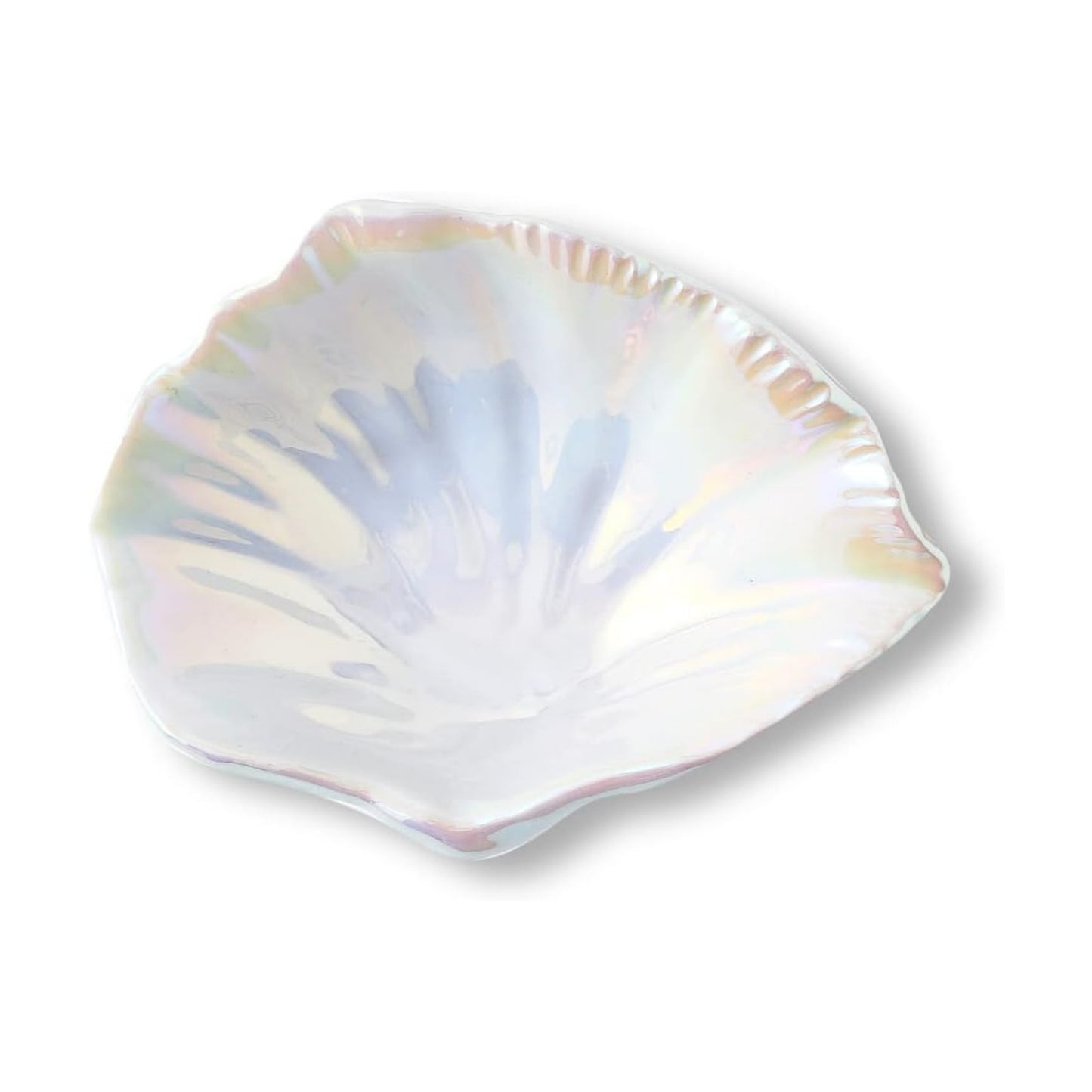Jewelry Tray / Ceramic Jewelry Dish / Colorful White / 5.75 Inch