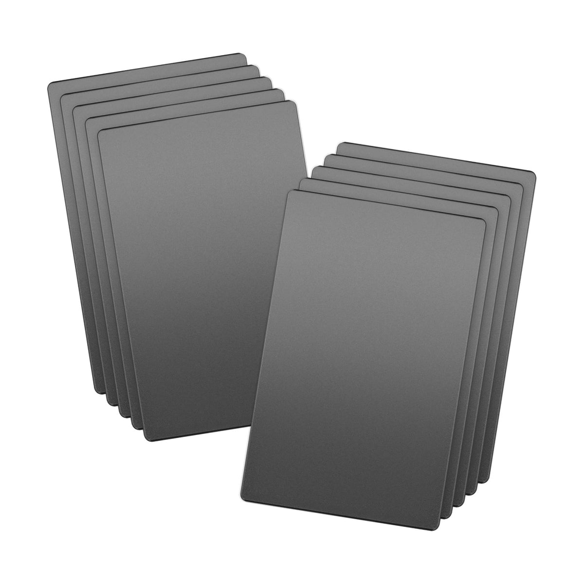 LIDER Blank Wall Plate, Screwless Design, 1-Gang, Matte Space Gray, 10-Pack | Temperature And Impact Resistant