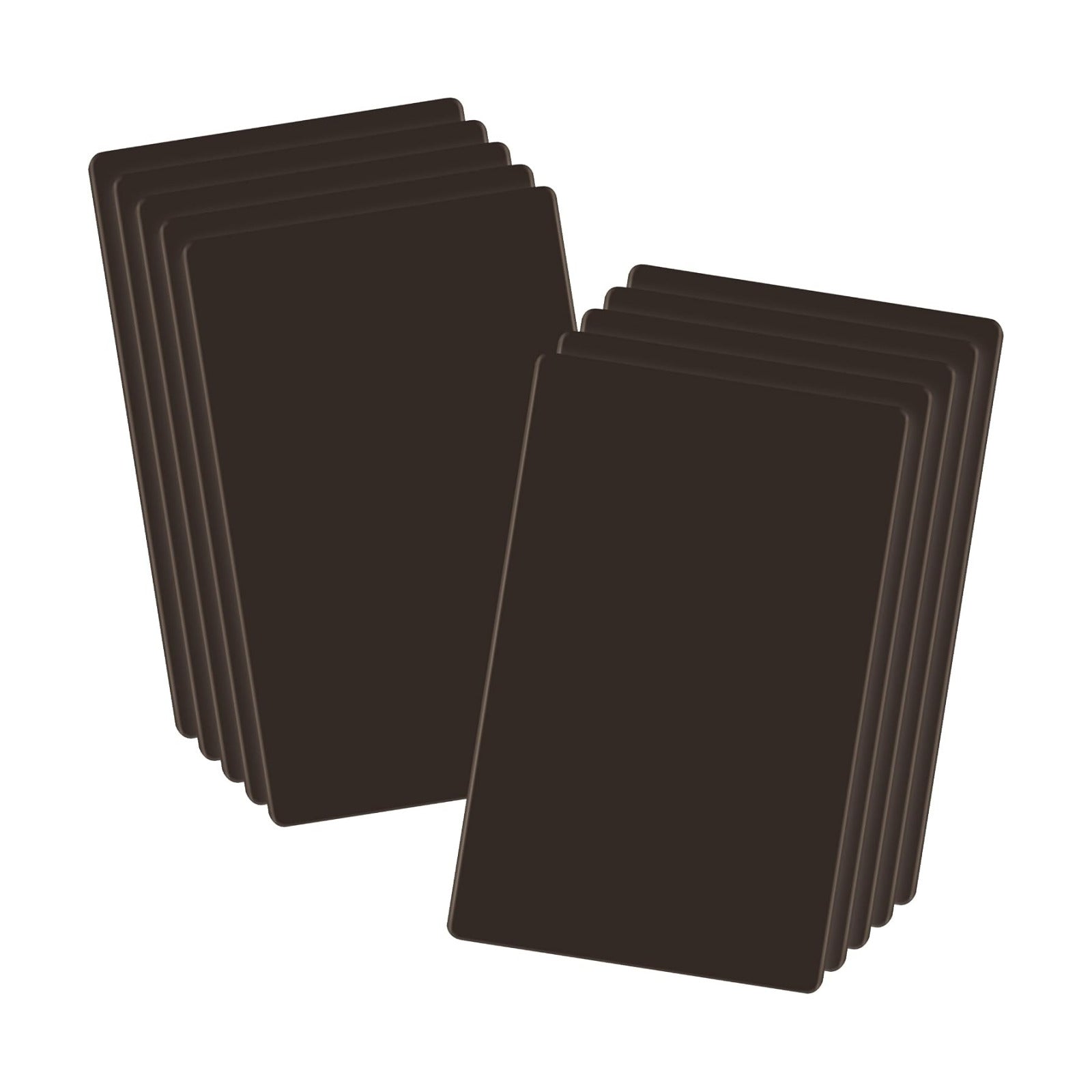 LIDER Blank Wall Plate, Screwless Design, 1-Gang, Matte Brown, 10-Pack | Temperature And Impact Resistant, Midsize