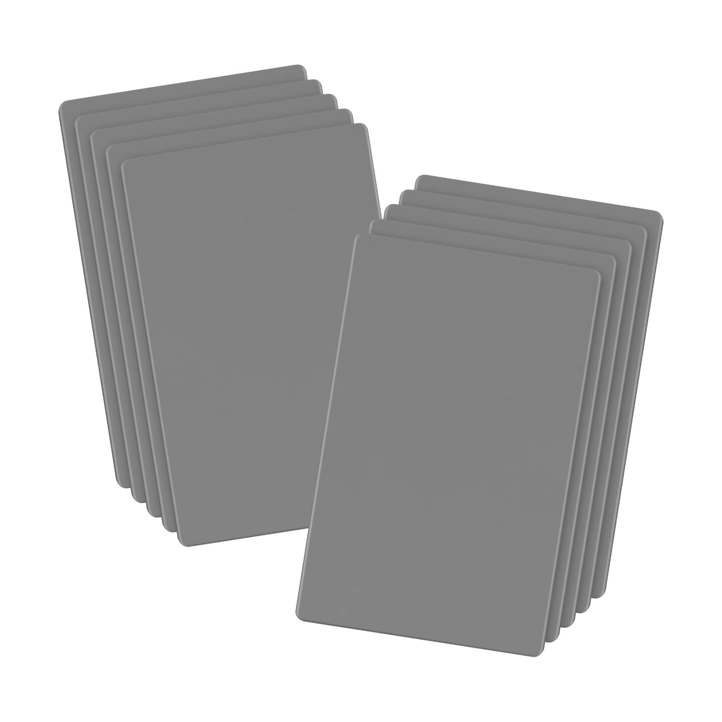 LIDER Blank Wall Plate, Screwless Design, 1-Gang, Matte Gray, 10-Pack | Temperature And Impact Resistant, Midsize
