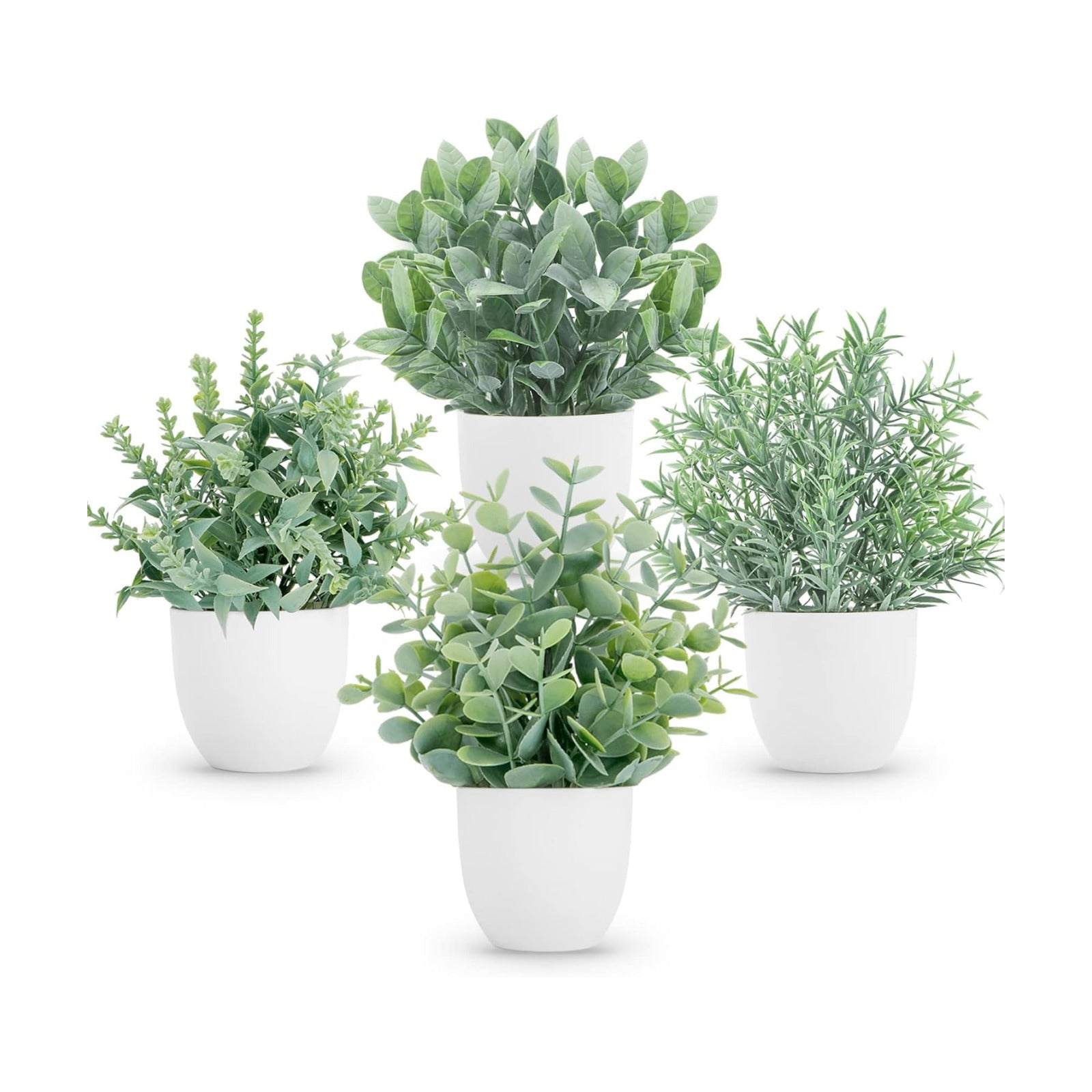 Faux Plants Indoor / Grey / Set of 4