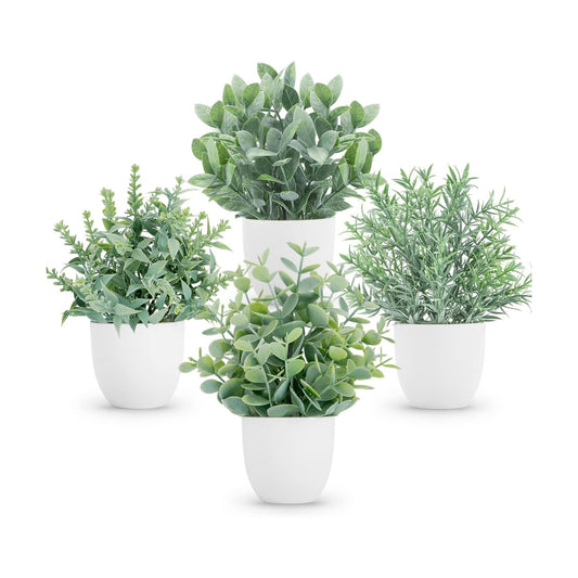 Faux Plants Indoor / Grey / Set of 4