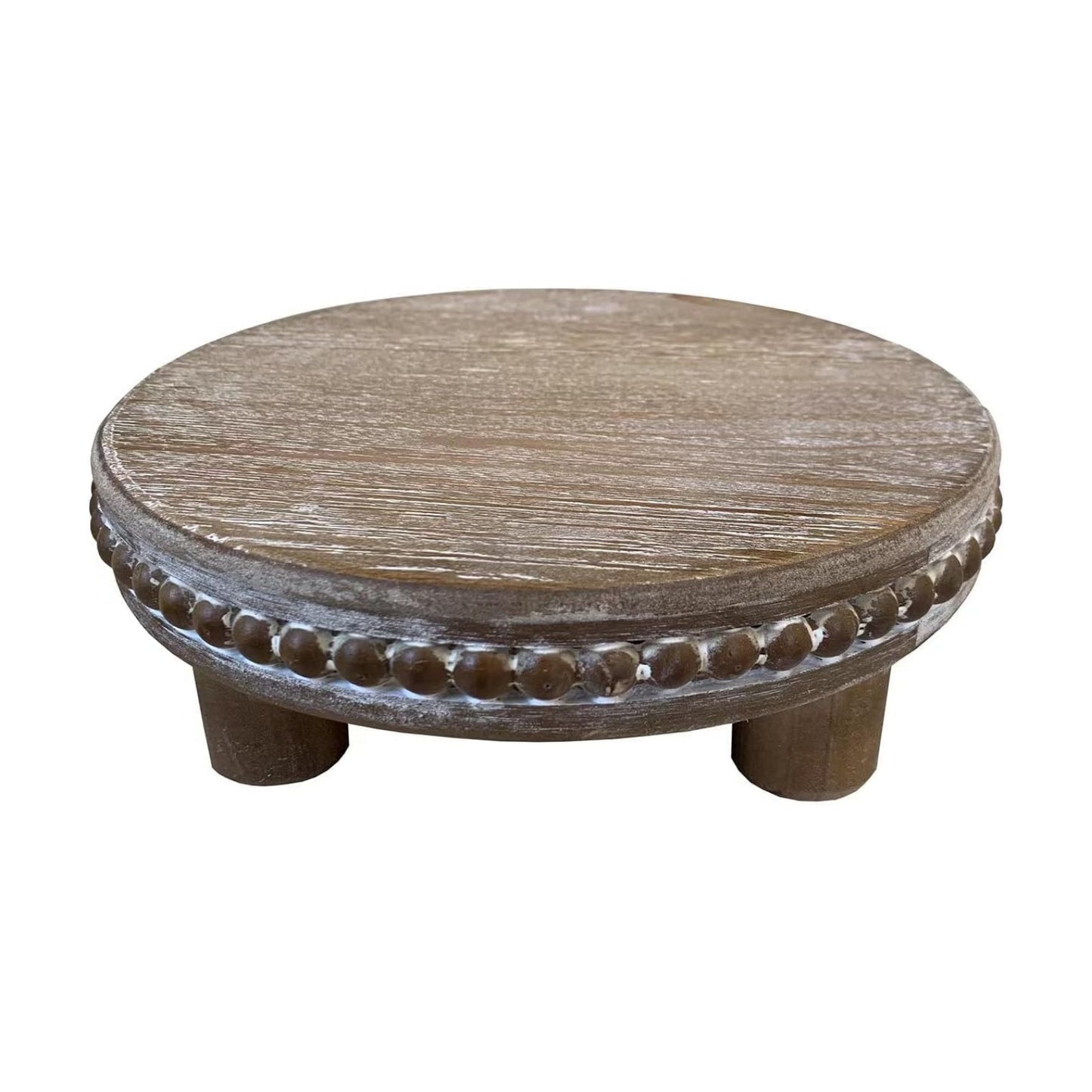 7.6" Round Vintage Display Stand / Natural