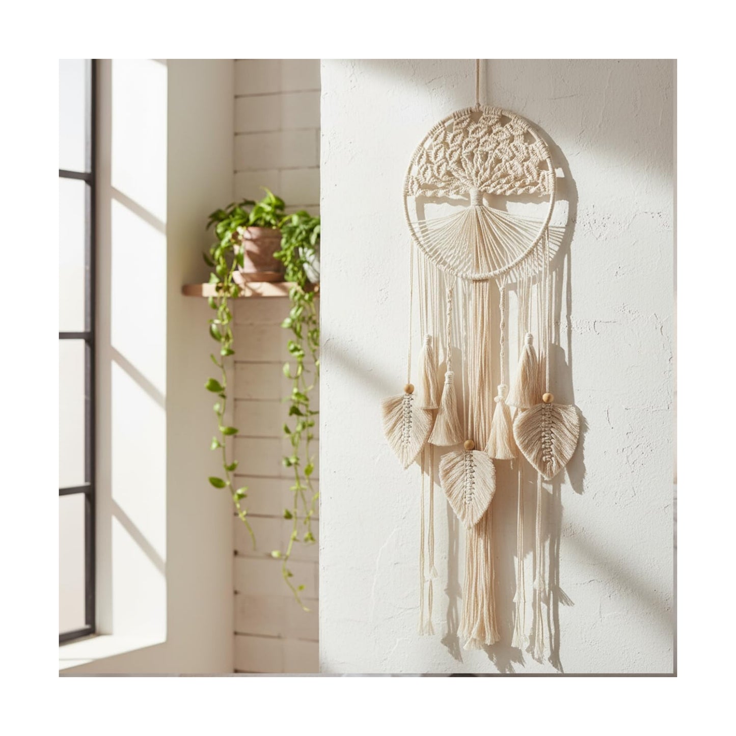 Handmade Woven Wall Art / Natural White