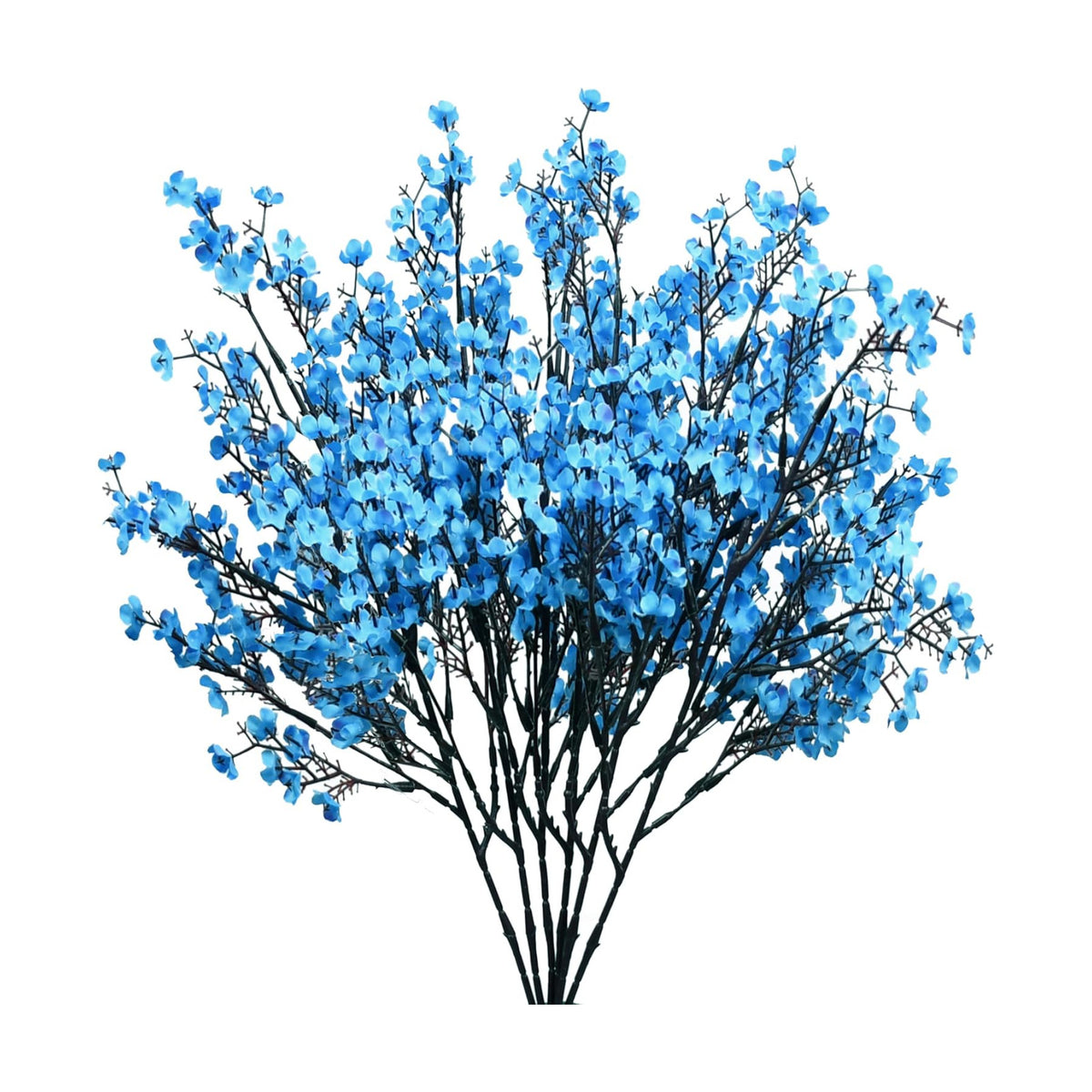 Mandy's 6 Bundles Artificial Royal Blue Baby’s Breath Flowers