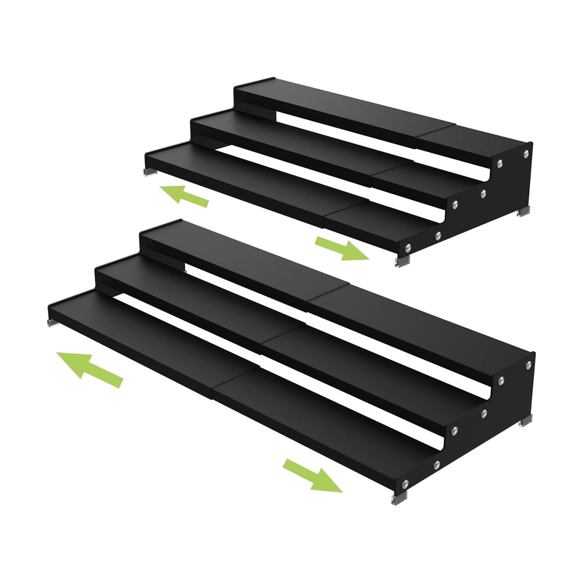 Jojocross Spice Rack Organizer for Cabinet, 3 Tier Expandable Spices Storage, Great for Kitchen Cabinets