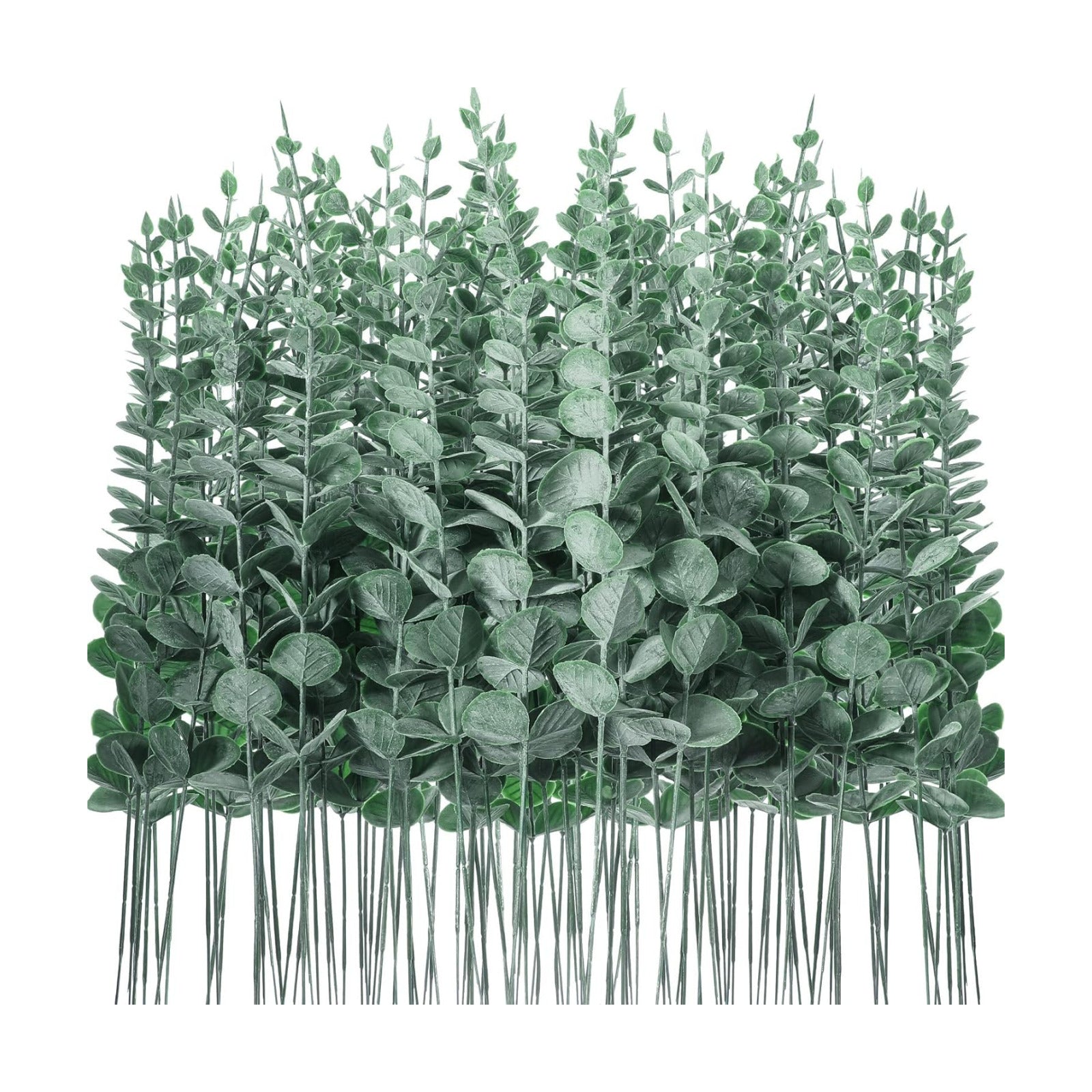 Eucalyptus Stems Faux Greenery Artificial Eucalyptus Leaves Decor Greenery / Dark Green / Set of 100