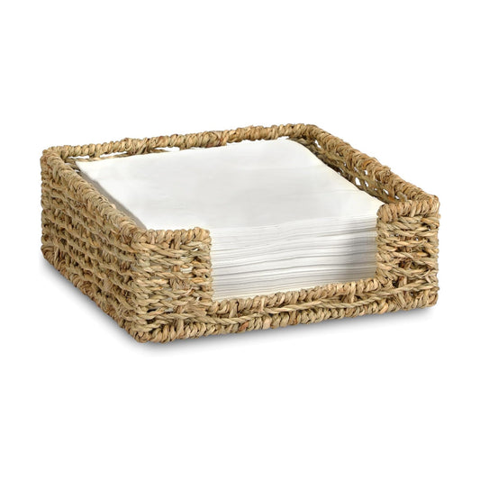 Ratten Napkin Holder / Seagrass / L7.8" x W7.8" x H2.8
