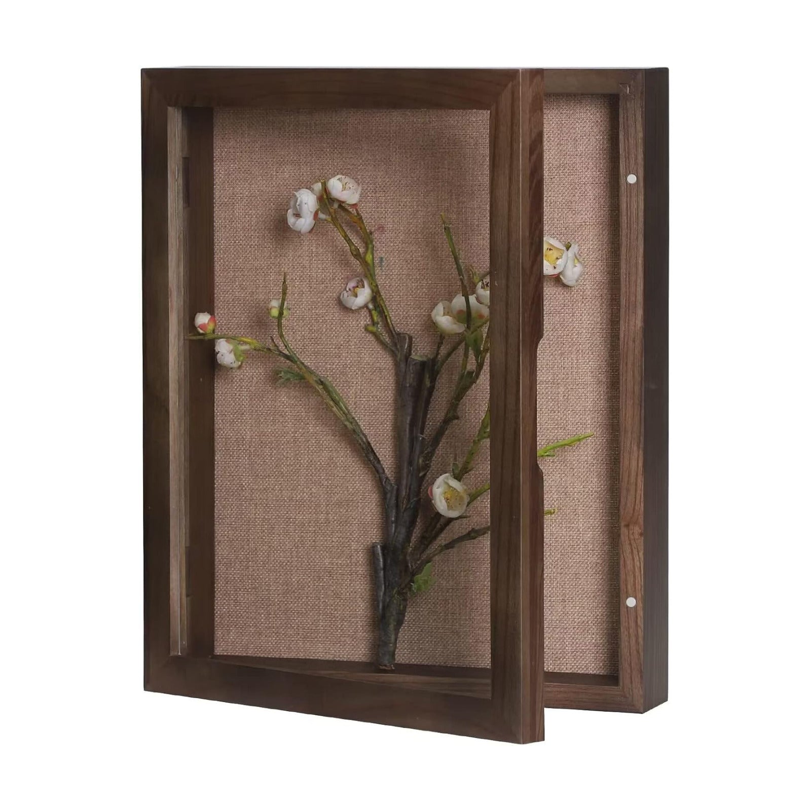 Deep Shadow Box Frame 11x14, Hinged Shadow Box with Door, Front Opening Shadow Boxes Display Cases for Collectibles