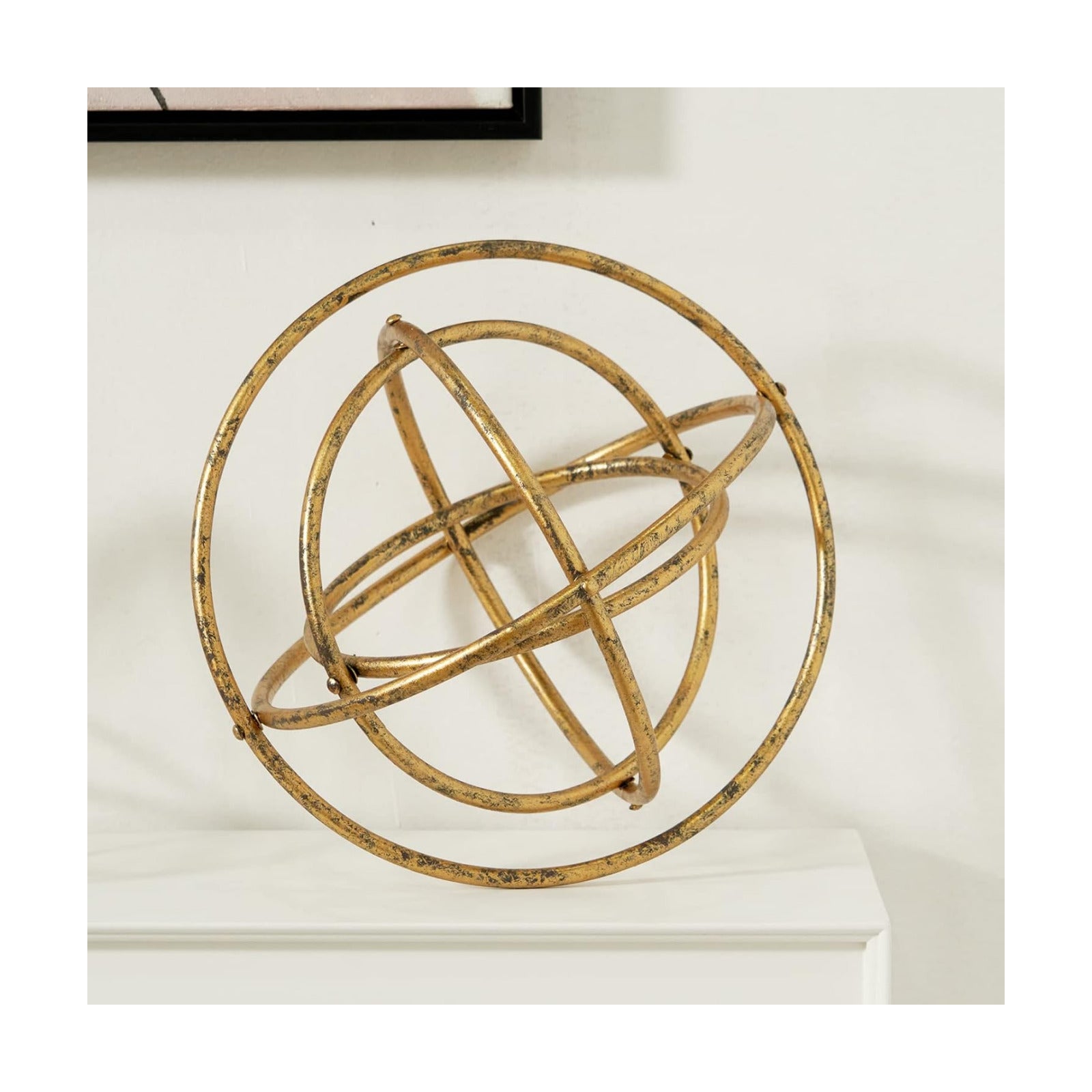 Golden Iron Sphere / Gold-b / 8 Inch