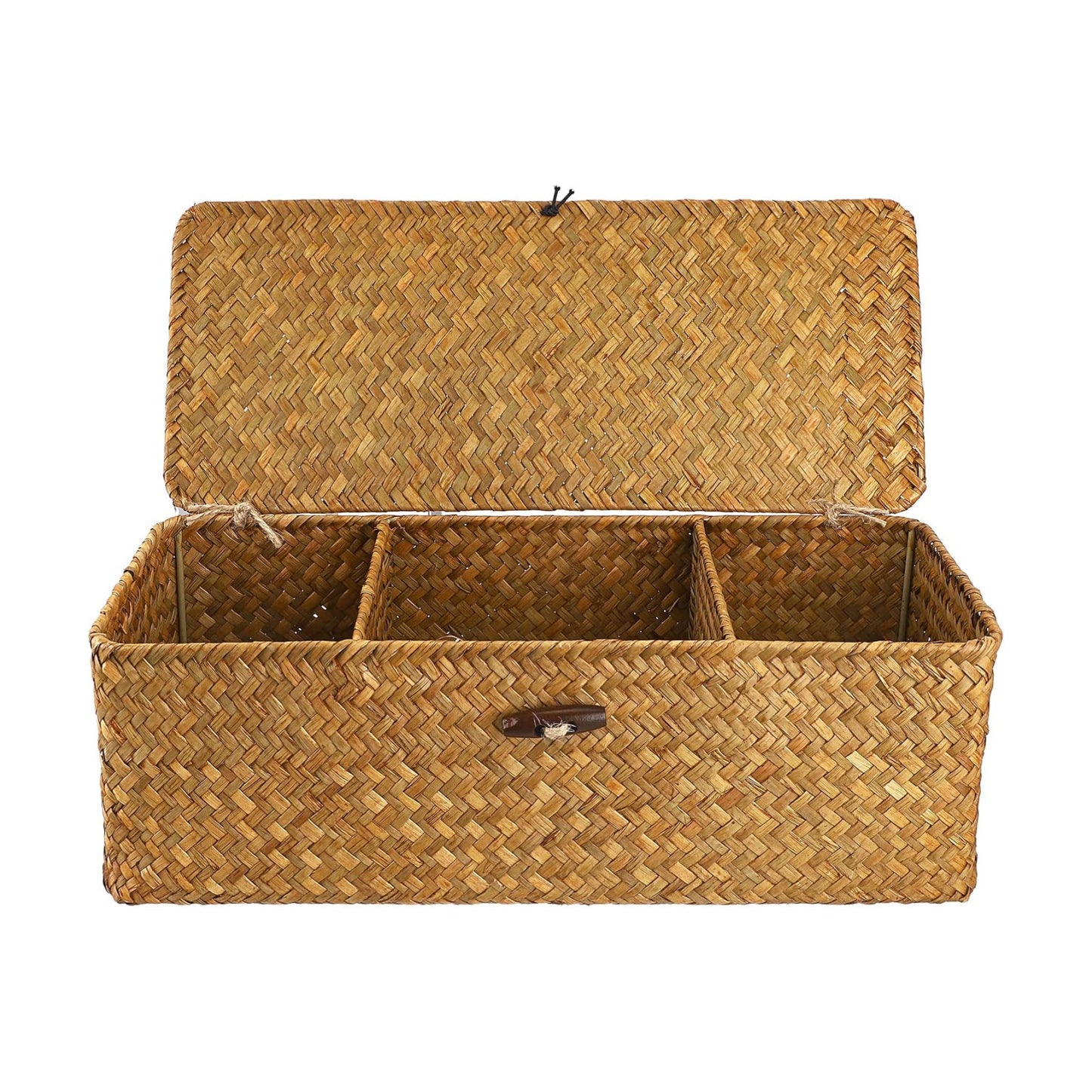 Seagrass Storage Basket Bin / Medium / Caramel