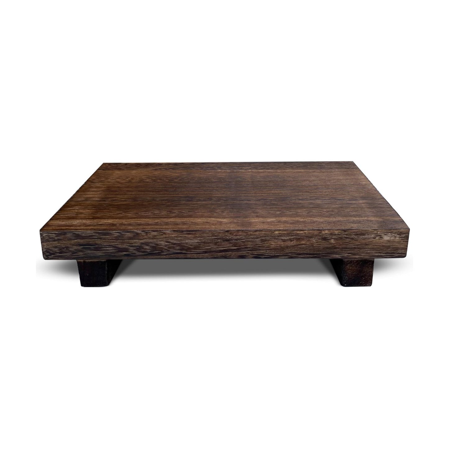 Rectangular Pedestal Stand / Brown / 9 x 6 x 1.5