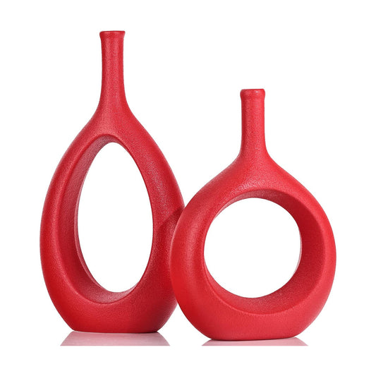 Ceramic Vase Set 2 / Red