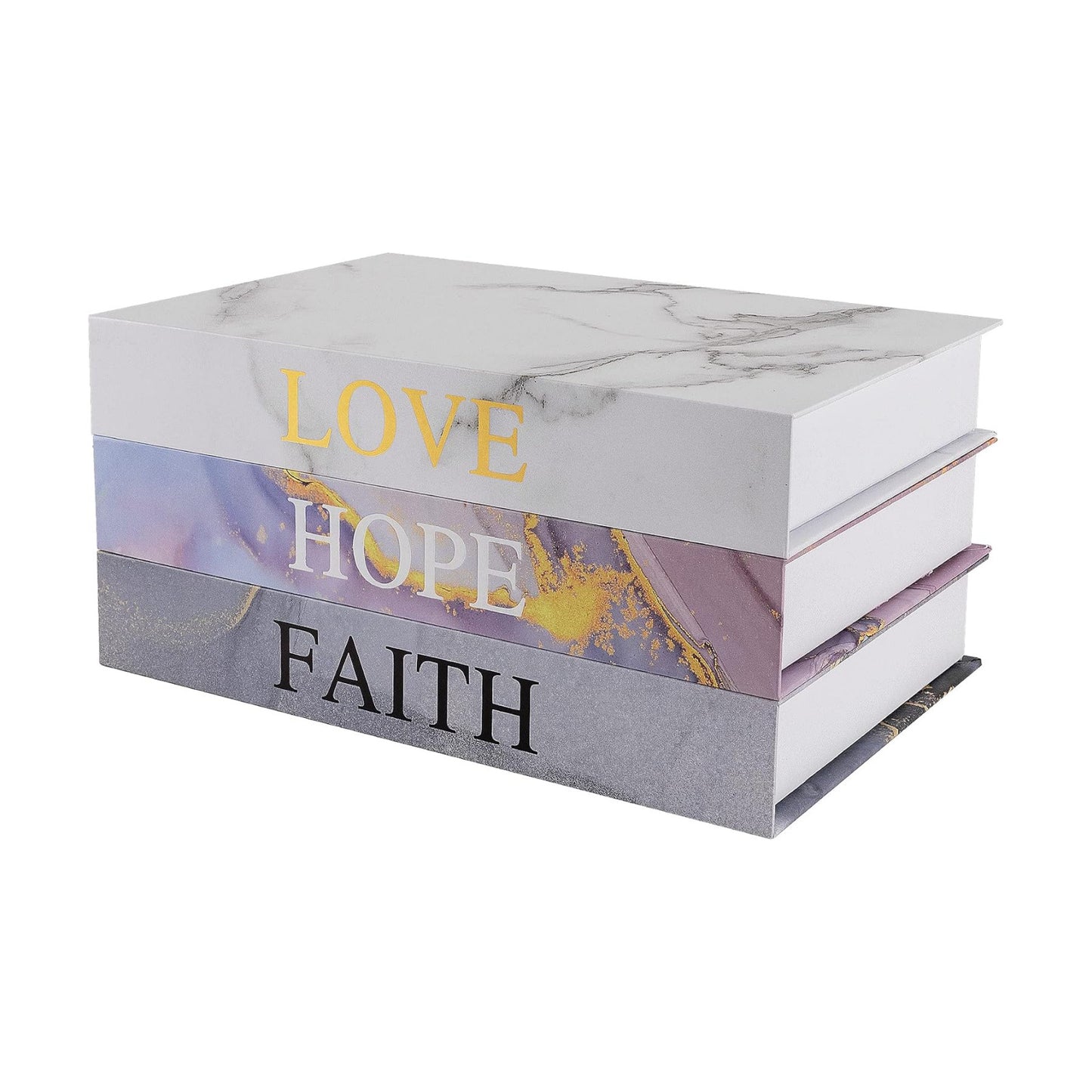 Home Decorative Faux Book Boxes / Z110 / Set of 3