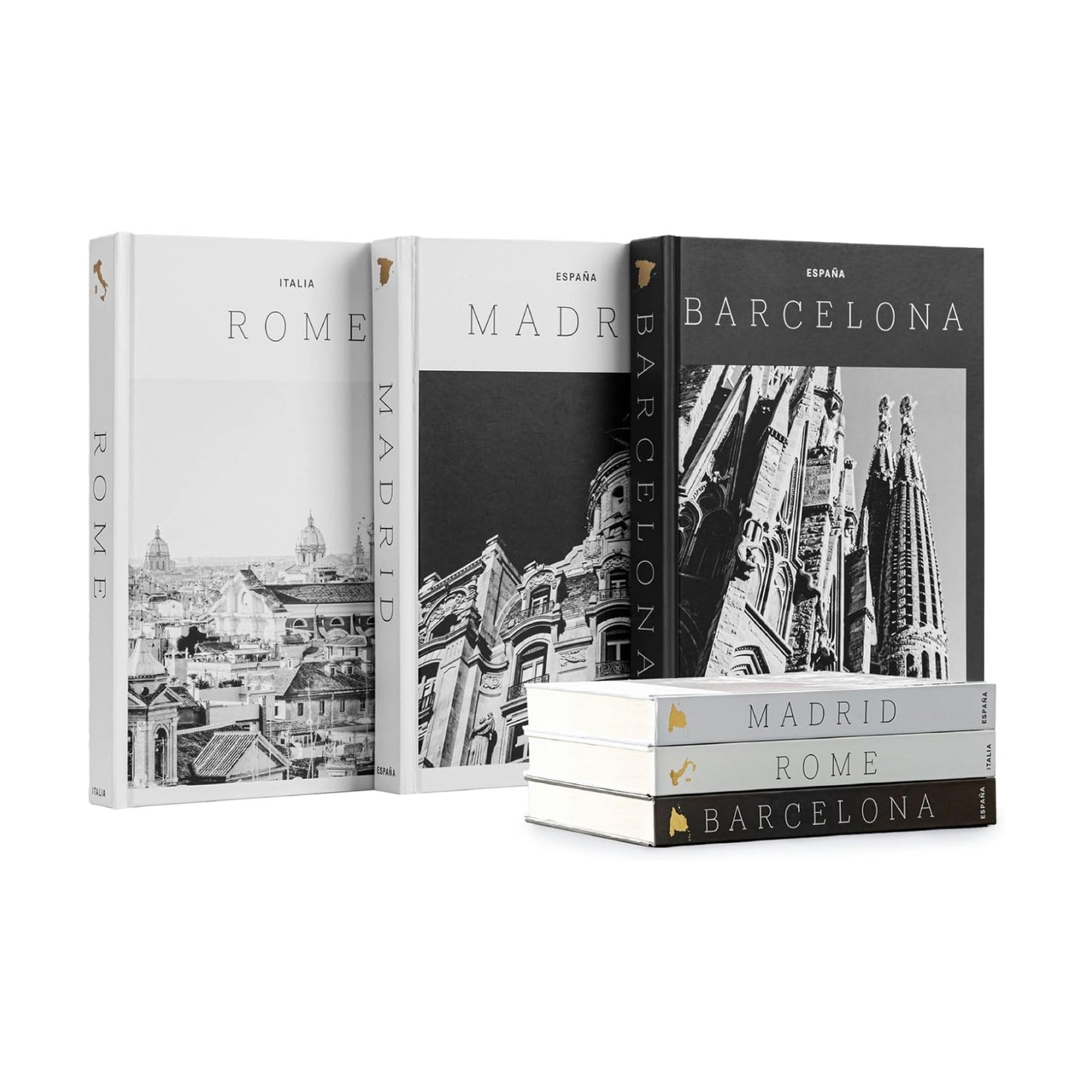 XL Decorative Blank Hardcover Books for Decoration / Set of 3