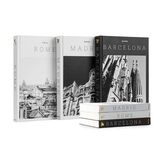 XL Decorative Blank Hardcover Books for Decoration / Set of 3